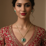 Emerald Pendant Chain