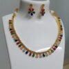 Meher Multicolor Drop Necklace Set