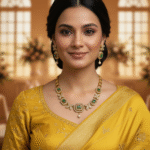 Temple Emerald Necklace Set