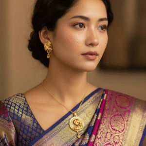 The Peacock Design Pendant Set