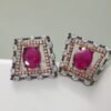Victorian polish ruby stud