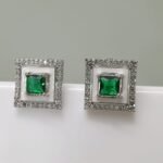 Ad green and white stud