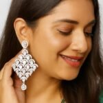 White Dangle Earrings