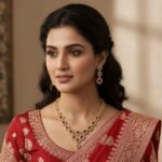 Elegant Ruby & Kundan Floral Necklace Set