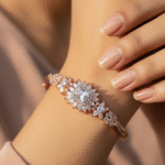 AD rose plated bracelet