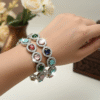Radiant Multi-Color AD Stone Bangles