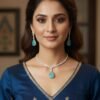 blue ad necklace