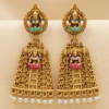 Antique Gold Temple Jhumka Earrings
