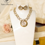 Exquisite Diamond Swirl Choker Set