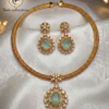 Exquisite Emerald and Diamond Choker Set