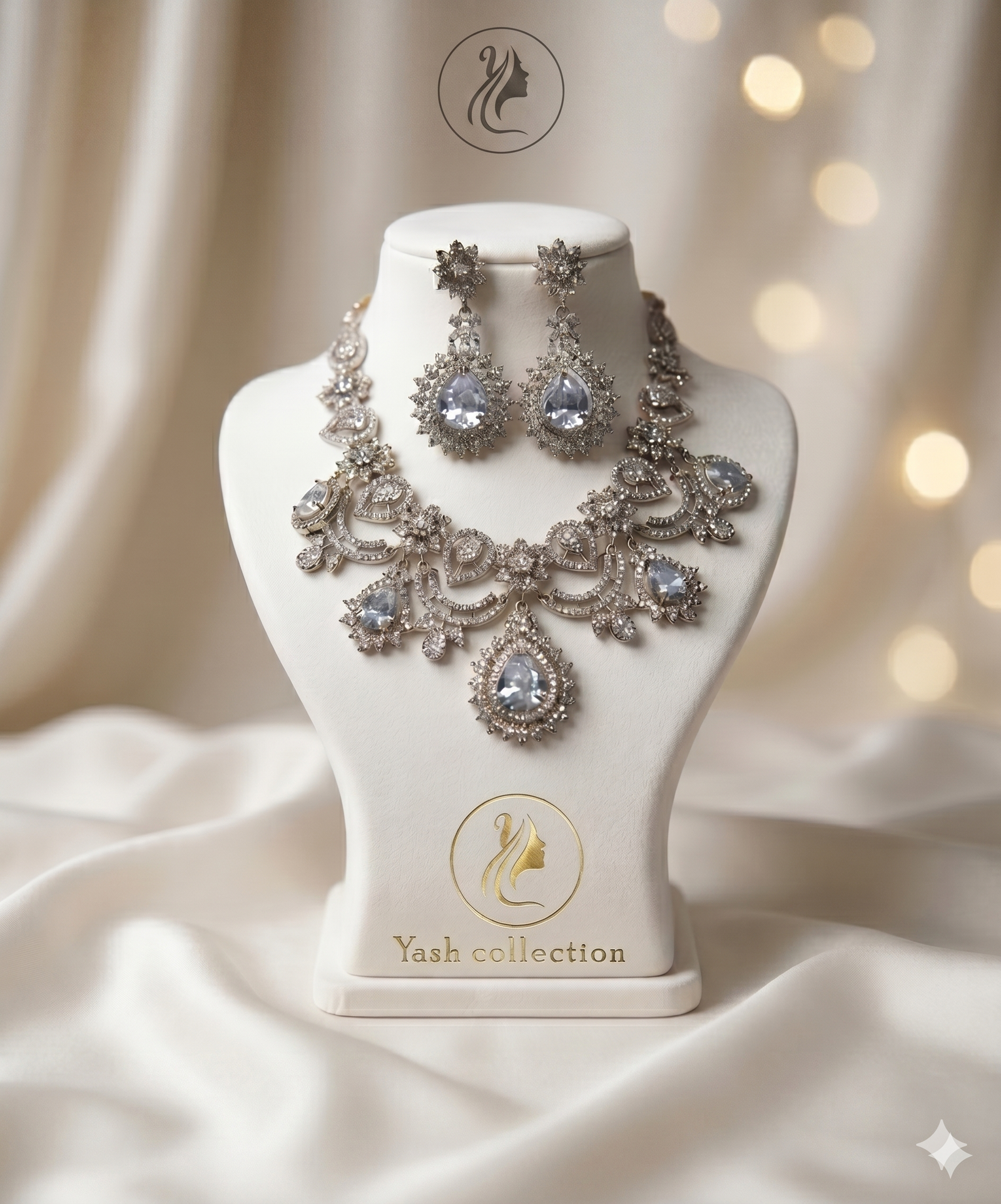 American Diamond Bridal Set