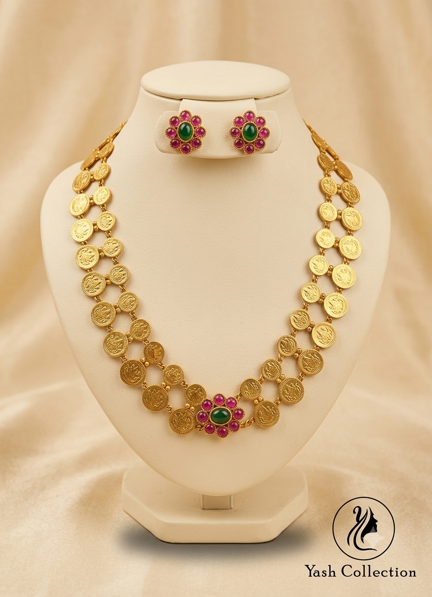 Laxmi Kasu Haram Necklace Set