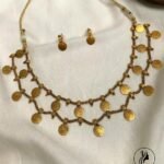 Traditional Gold Lakshmi Coin Choker Set