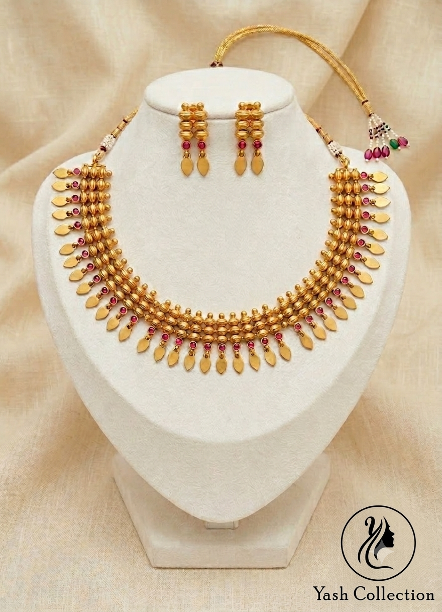 Traditional Kerala Style Elakkathali Choker Set