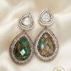 Premium polki green Earrings