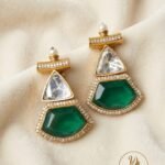 Green Polki Doublet Stone Earring