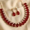 Red Cz Necklace