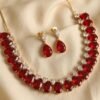 Red Cz Necklace