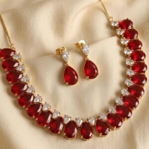 Red Cz Necklace
