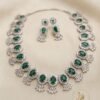Green CZ Necklace G-550