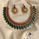 Green Red Palaka Necklace