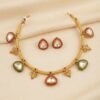 Ruby Green Polki Choker
