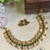 Green Coin Necklace